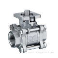 Bsp End with Mounting Pad 3PC Ball Valve